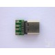 Type-C USB connector TC-14, female, for cable mounting