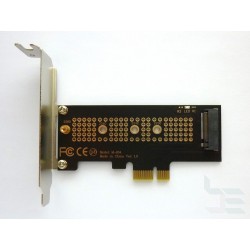 Adapter M.2 PCI-E SSD to PCI-E x1 connector, low profile