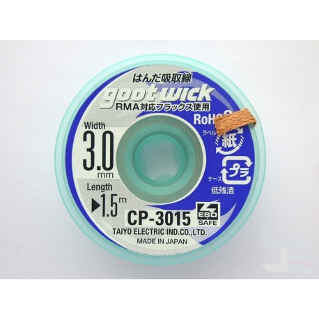 Desoldering wick Goot Wick CP-3015, high quality, original