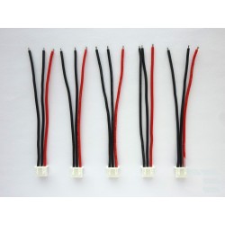 Balance cables 2S with JST-XH female connector, 10cm, 5 pieces