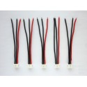 Balance cables 2S with JST-XH female connector, 10cm, 5 pieces