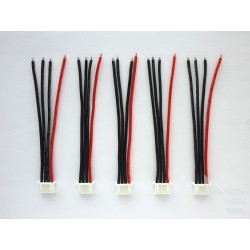 Balance cables 3S with JST-XH female connector, 10cm, 5 pieces