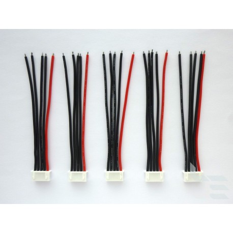 Balance cables 4S with JST-XH female connector, 10cm, 5 pieces