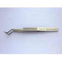 Tweezers Mechanic Aax-17, stainless steel, anti-magnetic, anti-static