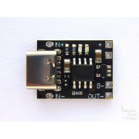 Charging module 1S 1A 4.2V for Li-ion and LiPo rechargeable batteries