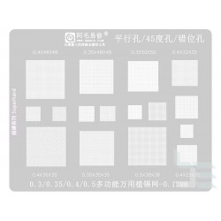 Stencils universal 16 in 1 Amaoe 0.3-0.5 for reballing BGA IC chips