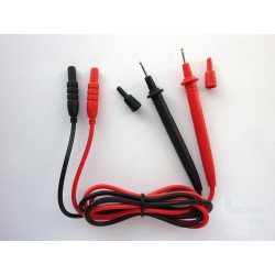 Test probes with pin tip and connectors 2.5mm x 10mm banana, 2 pieces